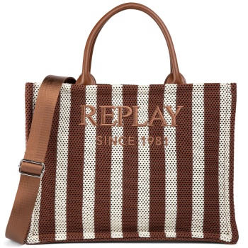 replay ριγέ τσάντα ώμου fw3836