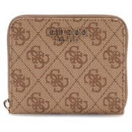 guess μπεζ πορτοφόλι laurel 2 logo mini