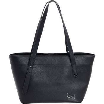 bybyblos μαύρη τσάντα ώμου zest 99b01