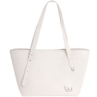 bybyblos εκρού τσάντα ώμου zest 99b01