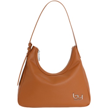 bybyblos κάμελ τσάντα ώμου zest 99b03