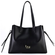 bybyblos μαύρη τσάντα ώμου calm 96b01