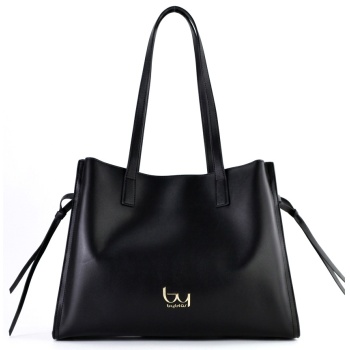 bybyblos μαύρη τσάντα ώμου calm 96b01