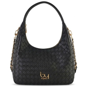 bybyblos μαύρη τσάντα ώμου desire 95b07