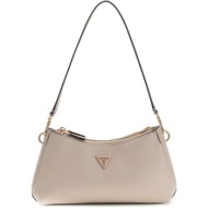 guess μπεζ τσάντα ώμου zg967273