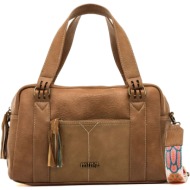 mtng κάμελ τσάντα ώμου aman