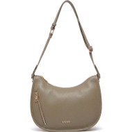 liu jo χακί τσάντα ώμου aa6134