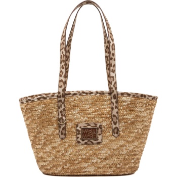 mariamare ψάθινη τσάντα aloha