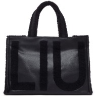 liu jo μαύρη shopping bag 2f6037