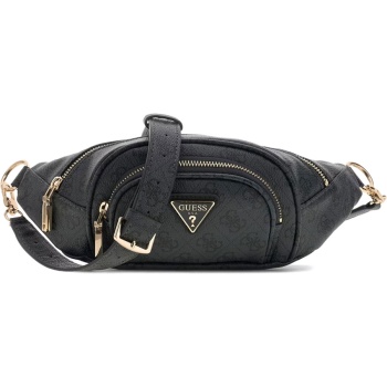guess ανθρακί τσαντα μέσης bum bag latona