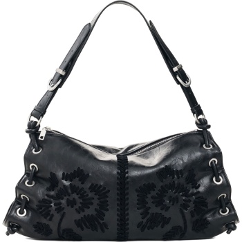desigual μαύρη τσάντα ώμου 26waxp23