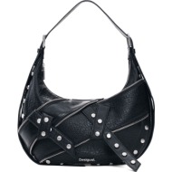 desigual μαύρη τσάντα ώμου 26waxp28