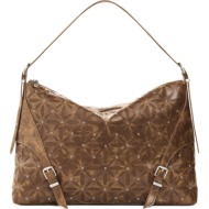 desigual καφέ τσάντα ώμου 26waxpad
