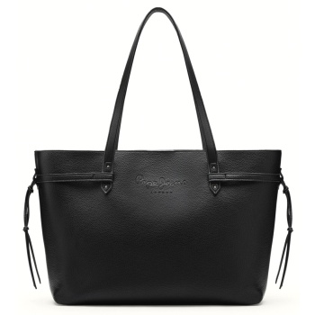 pepe jeans μαύρη τσάντα ώμου pl0300207