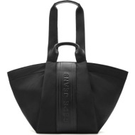 pepe jeans μαύρη τσάντα ώμου pl0300210