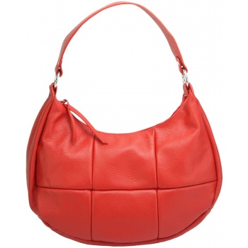 δερμάτινη τσάντα χειρός dafne firenze leather 9014 κόκκινο