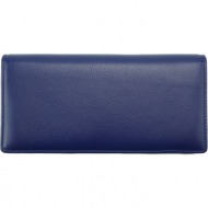 γυναικείο δερμάτινο πορτοφόλι dianora firenze leather co523 σκούρο μπλε