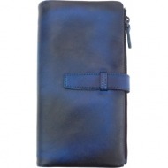 δερμάτινο πορτοφόλι agostino firenze leather 51484 σκουρο μπλε
