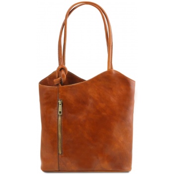 γυναικεία τσάντα δερμάτινη patty μελί tuscany leather