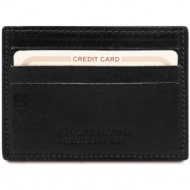 δερμάτινη θήκη για επαγγελματικές / πιστωτικές κάρτες tuscany leather tl141011 μαύρο