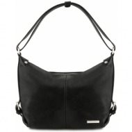 γυναικεία τσάντα δερμάτινη sabrina tuscany leather tl141479 μαύρο