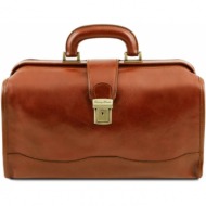 ιατρική τσάντα δερμάτινη raffaello tuscany leather tl141852 μελί