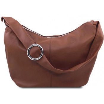 γυναικεία τσάντα δερμάτινη yvette tuscany leather tl140900