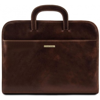 επαγγελματική τσάντα δερμάτινη sorrento tuscany leather