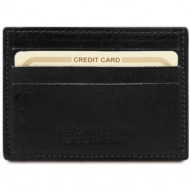 δερμάτινη θήκη για επαγγελματικές / πιστωτικές κάρτες tuscany leather tl140805 μαύρο