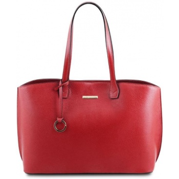 γυναικεία τσάντα ώμου δερμάτινη tuscany leather tl141828