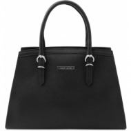 γυναικεία τσάντα δερμάτινη tuscany leather tl142147 μαύρο