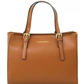 γυναικεία τσάντα δερμάτινη aura tuscany leather tl141434