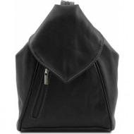 γυναικεία τσάντα δερμάτινη delhi tuscany leather tl140962 μαύρο
