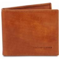 δερμάτινη θήκη για επαγγελματικές / πιστωτικές κάρτες tuscany leather tl142055 μελί