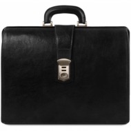 ιατρική τσάντα δερμάτινη canova tuscany leather tl141826 μαύρο