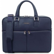 τσάντα laptop δερμάτινη treviso 17 ίντσες tuscany leather tl141986 μπλε σκούρο