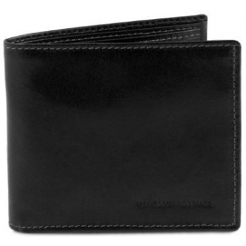 ανδρικό πορτοφόλι δερμάτινο tuscany leather tl140761 μαύρο