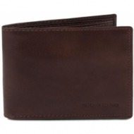 ανδρικό πορτοφόλι δερμάτινο tuscany leather tl140817 καφέ σκούρο