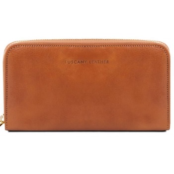 γυναικείο πορτοφόλι δερμάτινο tuscany leather tl141206 μελί