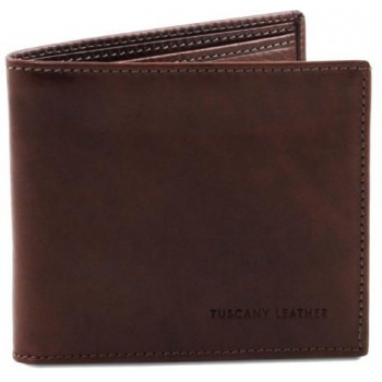 ανδρικό δερμάτινο πορτοφόλι slim tuscany leather tl140797