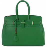 γυναικεία τσάντα δερμάτινη tuscany leather tl141529 πράσινο