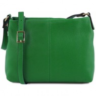 γυναικείο τσαντάκι δερμάτινο tl bag tuscany leather tl141720 πράσινο