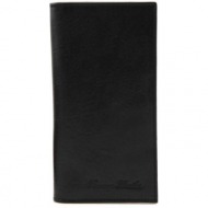 δερμάτινο πορτοφόλι / θήκη καρτών tuscany leather tl140784 μαύρο