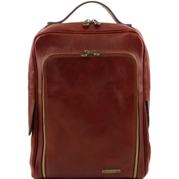 ανδρική τσάντα δερμάτινη πλάτης bangkok καφέ tuscany leather