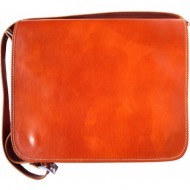 τσάντα ταχυδρόμου δερματινη firenze leather 6555 μπεζ