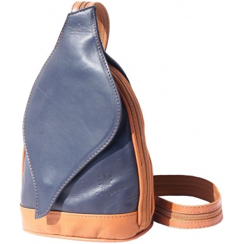 δερμάτινη τσάντα πλάτης foglia firenze leather 2015 σκουρο