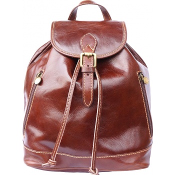 δερμάτινη τσάντα πλάτης luminosa gm firenze leather 6560