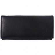 δερμάτινο πορτοφόλι emilie firenze leather pf054 μαύρο