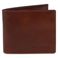 ανδρικό πορτοφόλι δερμάτινο tuscany leather tl140761 καφέ