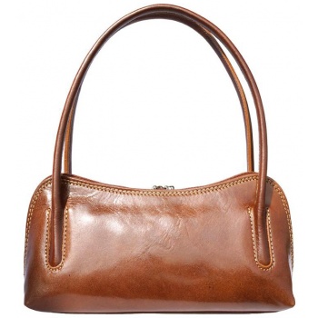 δερμάτινη τσάντα ώμου serafina firenze leather 6886 tan